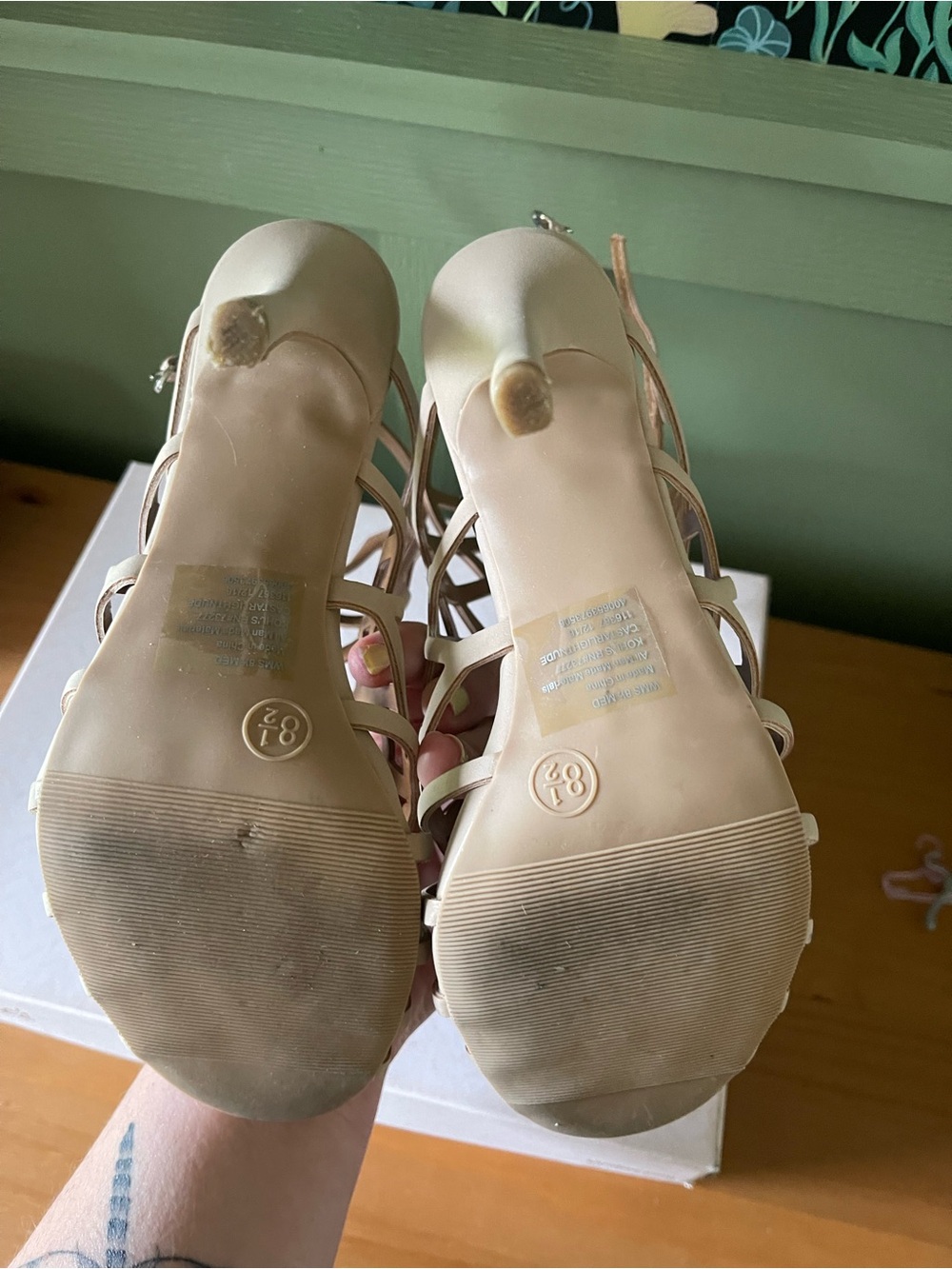 Candie's Cream Cage-Strap Heel - Picture 3 of 4